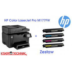 Urządzenie HP Color LaserJet Pro M177FW + Zestaw tonerów HP 4 sztuki HP 130A